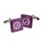 Magenta Music Note Cufflinks