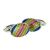 Multicolour Striped Oval Classic Cufflinks