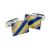 Multicolour Striped Rectangular Classic Cufflinks