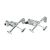Crossed Polo Mallets Equestrian Horse Riders Cufflinks