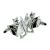 Closed Wings Black Crystal Eyes Bat Cufflinks