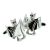Closed Wings Red Crystal Eyes Bat Cufflinks
