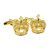 Gold Plated Royal Crown Cufflinks