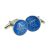 Blue & Silver Enamelled Masonic Freemason Cufflinks with G