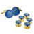 Blue & Gold Enamelled Masonic Cufflinks & 5 Button Stud Set