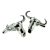 Bulls Head with Horns Animal cow Cufflinks
