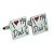 I Love My Dad Christmas Holly Cufflinks
