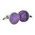 Round Purple Spider Web Design Classic Cufflinks