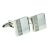 Square Classic Cufflinks with White Acrylic Decor (DWC)
