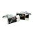 Black Silver & Red Bubbles Classic Cufflinks (DWC)