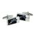 Black Silver & Blue Bubbles Classic Cufflinks (DWC)