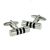 Black Striped Tube Classic Cufflinks (DWC) 