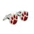 Red Dogs Paw design Pet Cufflinks (DWC)