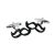 Black Moustache Cufflinks