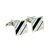Blue Striped Squares Classic Cufflinks