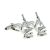 Rhodium Plated Scientific Microscope Doctors Cufflinks