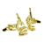 Gold Plated Scientific Microscope Cufflinks