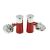 Red Shotgun Cartridge on Chain & Oval back Cufflinks