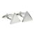 Triangular Plain Rh Plated Cufflinks (engravable 15mmx2mm)