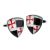 Multiple Knights Templar Cross Shield Cufflinks