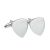 Shield Shape Plain Rh Plated Cufflinks 20mmx15mm (engravable)