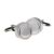 Round 15mm Rhodium Plated Classic Cufflinks Engine Turned Sides (engravable)
