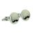 Silver Round Moustache design Cufflinks