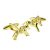 Gold Plated Jockey Horse Equestrian Cufflinks