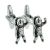 Astronaut Spaceman, Space, Alien, UFO Cufflinks