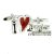 I Love Border Terriers Dog Cufflinks