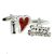 I Love Cocker Spaniels Dog Cufflinks