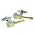 Two Tone Electric Guitar Design Cufflinks