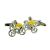 Cyclist in Winners Yellow Jersey Bike Cycle Cufflinks