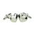 Domed Metal Love Heart Cufflinks