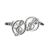 Treble Clef in Circle Music Cufflinks