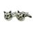 Cats Face Pet Pussy Cufflinks