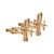 Rose Gold Bi Plane Cufflinks with Roundel Decals