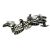 Rhodium Plated Skidoo Snow Mobile Cufflinks
