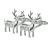 Standing Stag Deer Rudolph Cufflinks