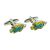 Blue & Yellow Tropical Fish Cufflinks