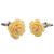 Ivory Rose Flower Cufflinks