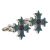 Enamel Coptic Cross Cufflinks