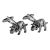 Triceratops Dinosaur Fossil Cufflinks