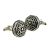 Black & Silver Octagonal Gothic Classic Cufflinks