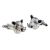 Boars Head Rhodium Plated Cufflinks
