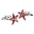 Orange Starfish Cufflinks