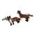 Coloured Standing Fox Cufflinks