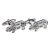 Butchers Cuts of Pork Pig Chef Cufflinks