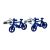 Blue Bike Cycling Cufflinks