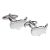 Outline Map of USA Rhodium Plated Cufflinks
